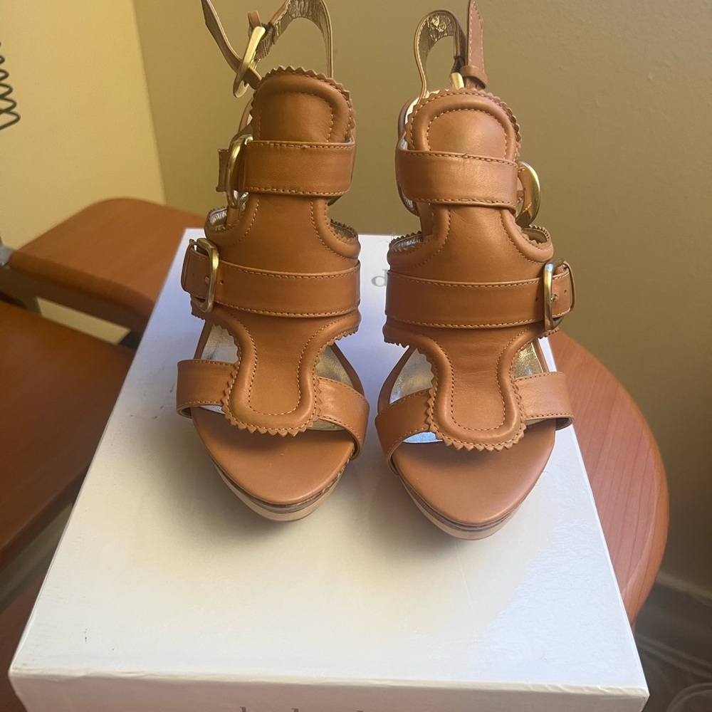 Brown Leather Women's Sandals